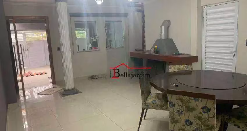 Sobrado com 3 dormitórios para alugar, 280 m² - vila scarpelli - santo andré/sp