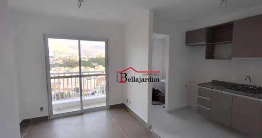 Apartamento com 2 dormitórios para alugar, 50 m² - bairro parque das nações - santo andré/sp