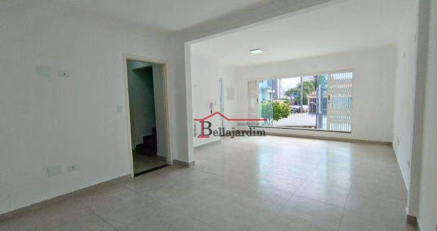 Sobrado com 3 dormitórios para alugar, 188 m² - Bairro Jardim - Santo André/SP