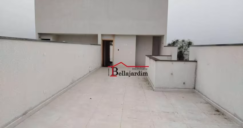 Cobertura com 2 dormitórios à venda, 130 m² - vila assunção - santo andré/sp