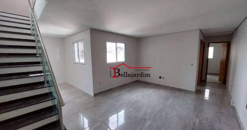 Cobertura com 2 dormitórios à venda, 100m² - bairro vila valparaíso - santo andré/sp