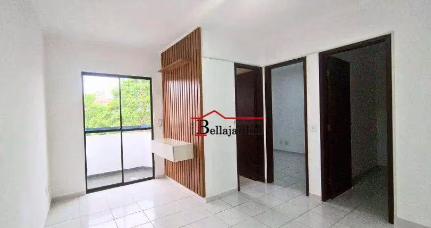 Apartamento com 2 dormitórios para alugar, 45m² - bairro parque das nações - santo andré/sp