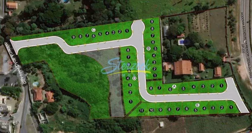 Terreno à venda, 447 m² por r$ 440.000,00 - residencial são joão - vinhedo/sp