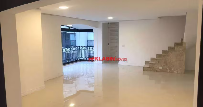 Cobertura com 3 dormitórios para alugar, 240 m² por R$ 19.803,47/mês - Moema Pássaros - São Paulo/SP