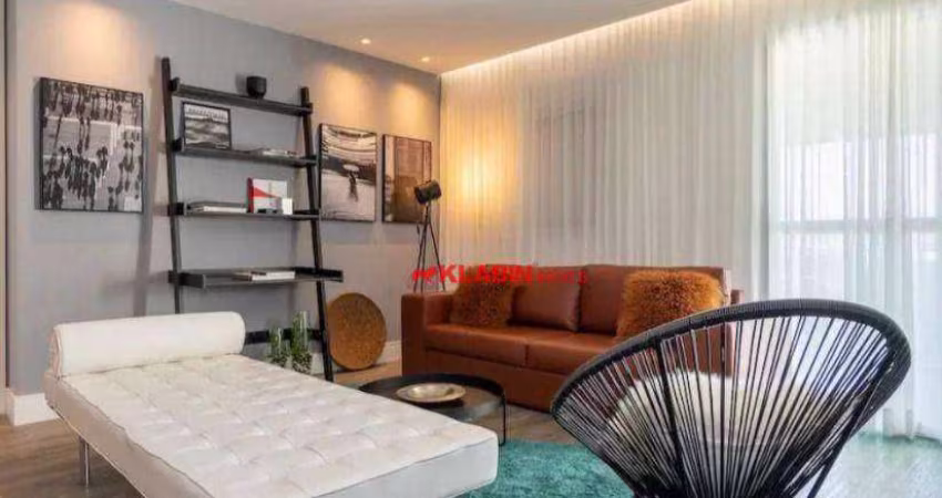 LINDO APARTAMENTO MOBILIADO, PORTEIRA FECHADA -  76 m2 - 1 DORMITÓRIO, SALA AMPLIADA - VISTA PARA PARQUE DO IBIRAPUERA.