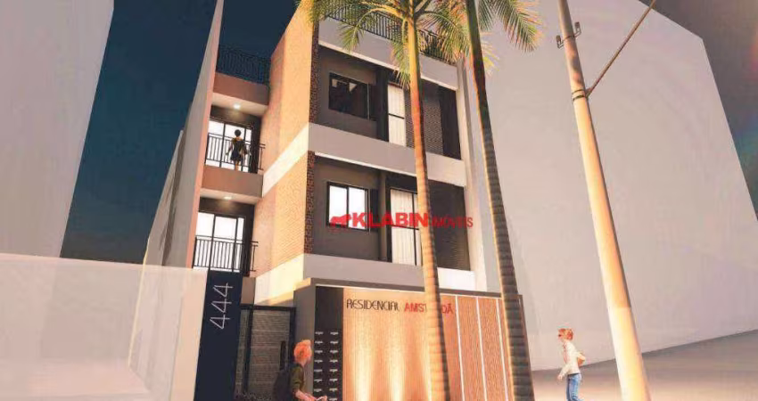 Apartamento de 2 Dormitórios com 32,72m² de Área Útil com Ótima Localização na Vila Mariana à 500m do Metrô Santa Cruz - Espaço Gourmet no Rooftop