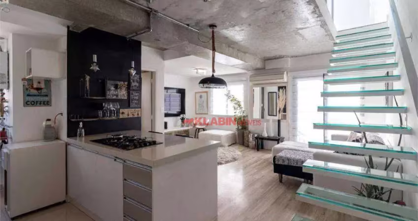 Apartamento duplex com 1 dormitório à venda, 77 m² por r$ 1.270.000,00 - itaim bibi - são paulo/sp