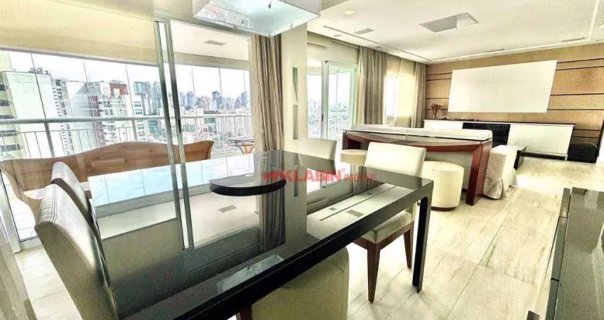Apartamento com 4 quartos para alugar, 194 m² por r$ 20.625/mês - chácara klabin - são paulo/sp