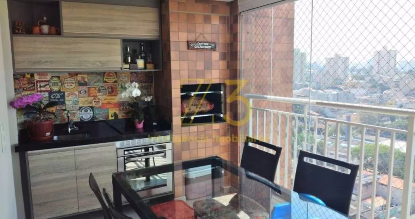 Apartamento com 3 dormitórios e varanda  Gourmet R$ 730.000,00 - Vila Valparaíso - Santo André/SP