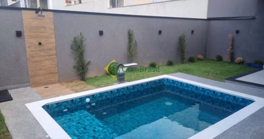 Casa Térrea Nova com suítes, piscina, área gourmet para Venda em Condomínio fechado - Mogi das Cruzes