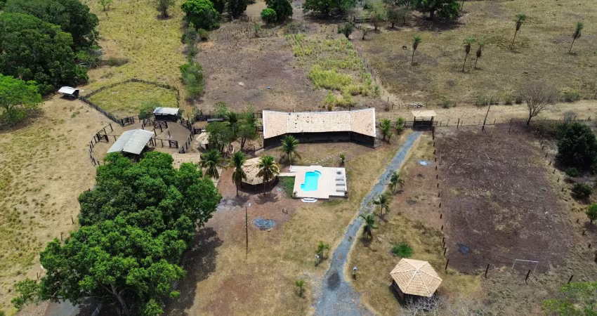 Pega 70% em permuta - fazenda estilo hotel fazenda de 100 hectares - br163
