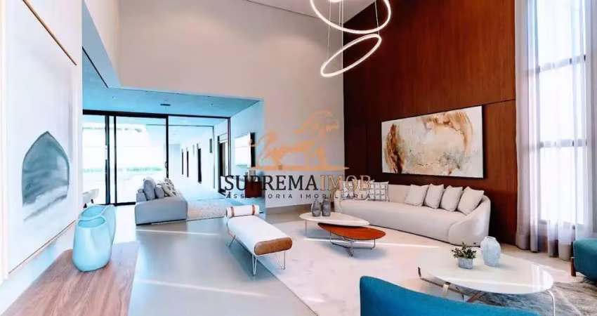 Casa térrea mobiliada com 4 suítes de alto padrão,residencial saint patrick
