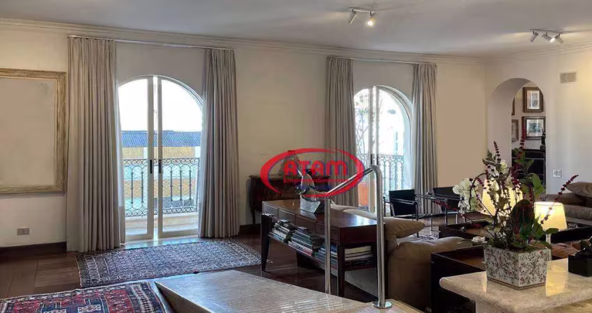 Um por andar - nobre- higienópolis- 4 suítes/4 vagas- 320 m² por r$ 3.800.000 - higienópolis - são paulo/sp