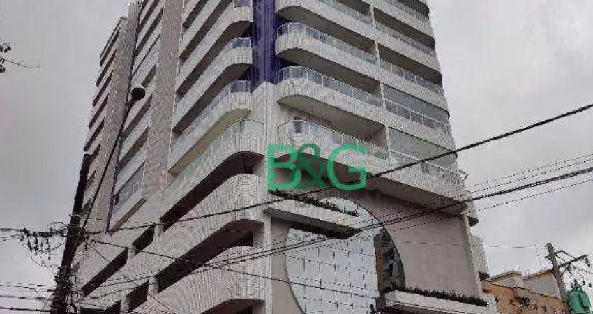 Apartamento com 2 dormitórios à venda, 80 m² por r$ 749.800,00 - vila guilhermina - praia grande/sp