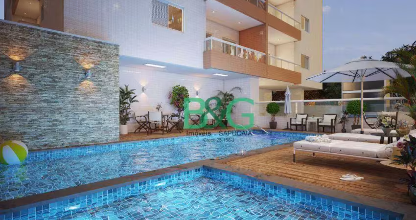 Apartamento com 2 dormitórios à venda, 57 m² por r$ 457.900,00 - vila guilhermina - praia grande/sp