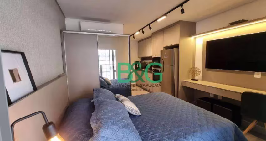 Studio, 24 m² - venda por r$ 549.000,00 ou aluguel por r$ 4.300,00/mês - campo belo - são paulo/sp