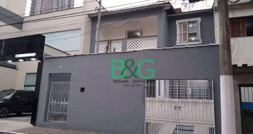 Sobrado com 3 dormitórios, 220 m² - venda por r$ 1.500.000,00 ou aluguel por r$ 5.200,00/mês - vila gomes cardim - são paulo/sp