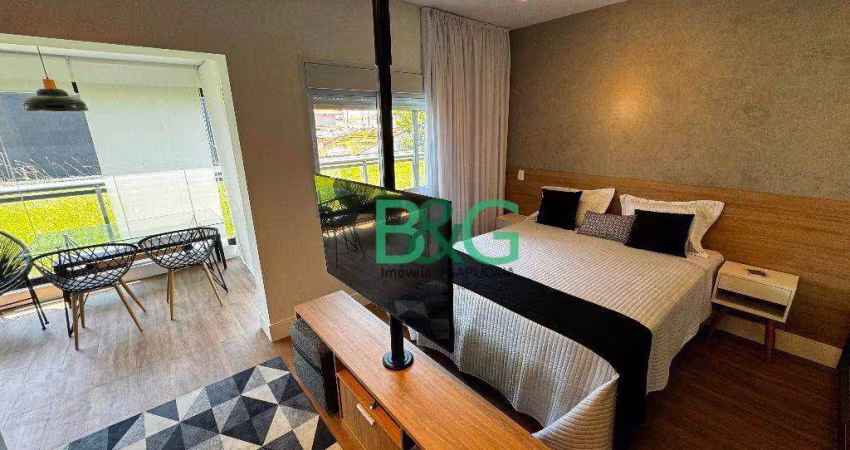 Apartamento Garden com 1 dormitório para alugar, 77 m² por R$ 7.637,83/mês - Chácara Santo Antônio - São Paulo/SP