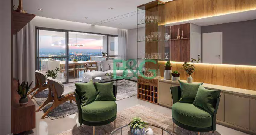Apartamento com 3 dormitórios à venda, 102 m² por r$ 1.284.545,00 - mooca - são paulo/sp