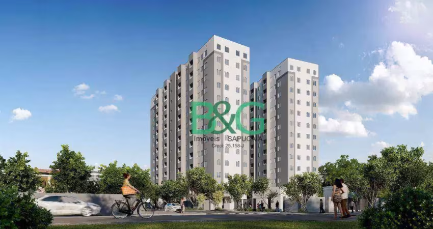 Apartamento com 2 dormitórios à venda, 34 m² por r$ 261.350,00 - parque edu chaves - são paulo/sp