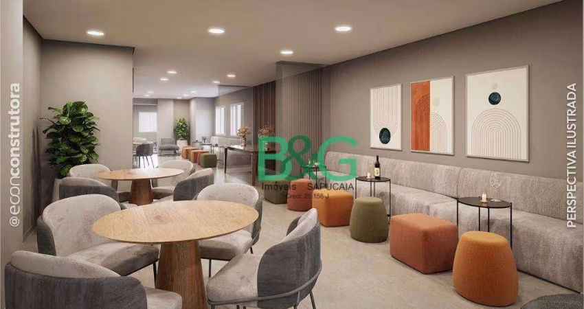Apartamento com 2 dormitórios à venda, 37 m² por R$ 318.698,00 - Chácara Califórnia - São Paulo/SP