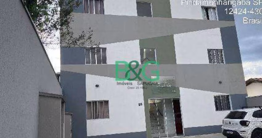 Apartamento com 2 dormitórios à venda, 51 m² por R$ 106.065,44 - Jardim Princesa - Pindamonhangaba/SP