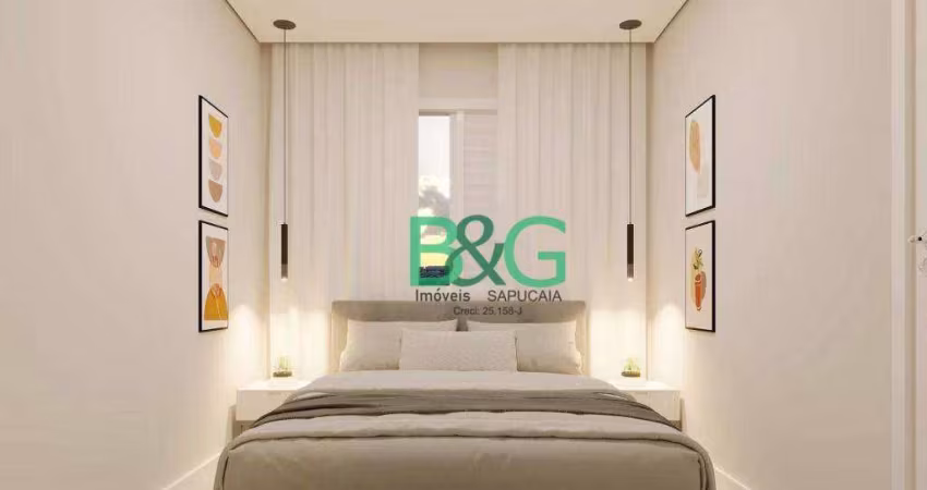 Apartamento com 2 dormitórios à venda, 37 m² por R$ 260.525,43 - Vila Cruzeiro - São Paulo/SP