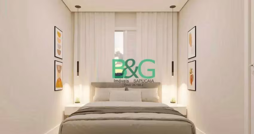 Apartamento com 2 dormitórios à venda, 35 m² por r$ 282.072,78 - vila cruzeiro - são paulo/sp