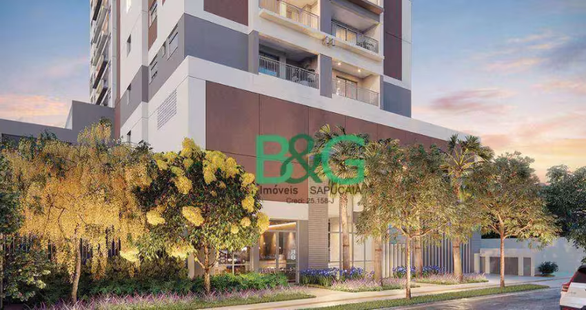 Apartamento com 2 dormitórios à venda, 37 m² por r$ 403.920,00 - tatuapé - são paulo/sp