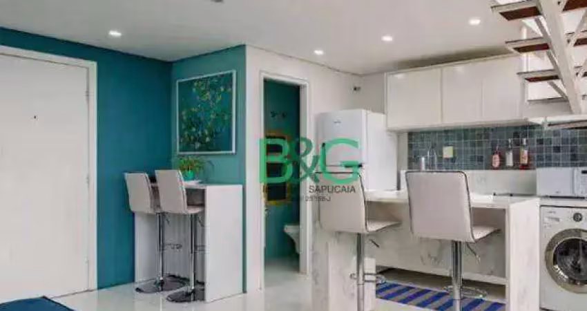 Apartamento duplex com 1 dormitório à venda, 45 m² por r$ 490.000,00 - santana - são paulo/sp