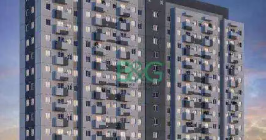 Apartamento com 2 dormitórios à venda, 42 m² por r$ 353.246,45 - jabaquara - santos/sp