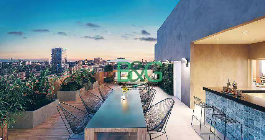 Apartamento com 1 dormitório à venda, 32 m² por r$ 289.288,76 - vila firmiano pinto - são paulo/sp