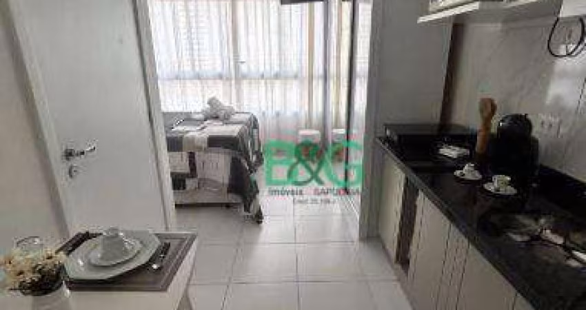 Studio com 1 dormitório para alugar, 21 m² por R$ 2.652,55/mês - Vila Firmiano Pinto - São Paulo/SP