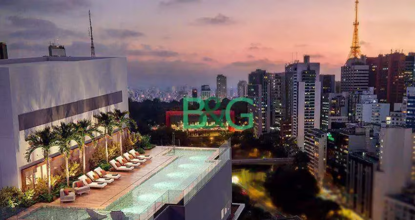 Studio à venda, 26 m² por r$ 881.199,00 - jardins - são paulo/sp
