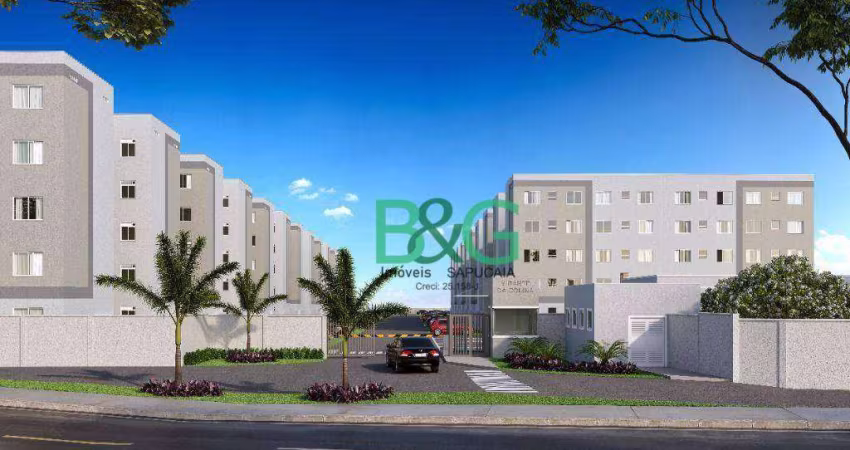 Apartamento com 2 dormitórios à venda, 40 m² por R$ 264.660,00 - Jaguari - Itaquaquecetuba/SP