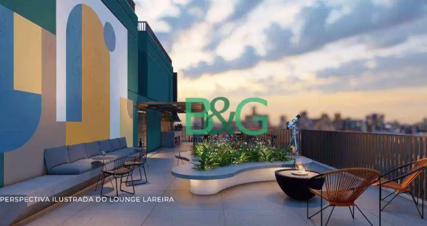 Apartamento com 2 dormitórios à venda, 36 m² por r$ 408.227,66 - campo belo - são paulo/sp