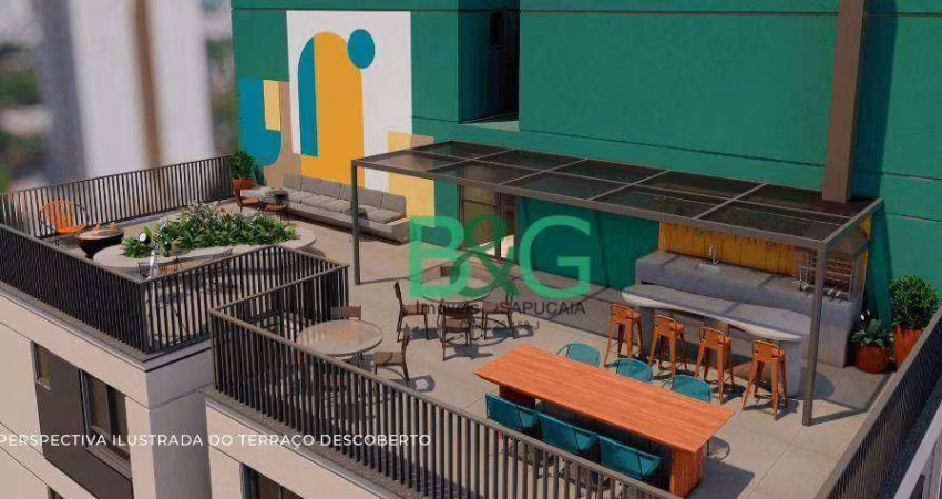 Studio com 1 dormitório à venda, 31 m² por R$ 356.114,99 - Campo Belo - São Paulo/SP