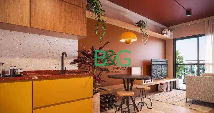 Studio com 1 dormitório à venda, 42 m² por r$ 340.490,39 - vila guarani (zona sul) - são paulo/sp
