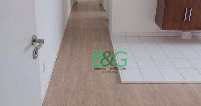 Apartamento com 2 dormitórios para alugar, 45 m² por R$ 1.500,00/mês - Gleba do Pêssego - São Paulo/SP