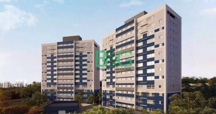 Apartamento com 2 dormitórios à venda, 46 m² por R$ 315.091,62 - Parque Residencial Itapeti - Mogi das Cruzes/SP
