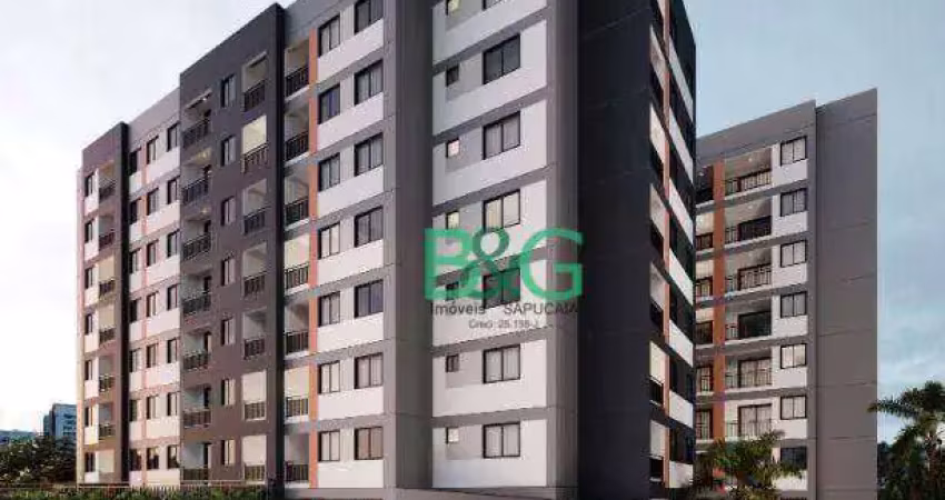 Apartamento com 1 dormitório à venda, 34 m² por r$ 300.062,26 - jardim oriental - são paulo/sp