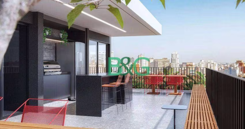 Studio com 1 dormitório à venda, 26 m² por R$ 418.275,00 - Higienópolis - São Paulo/SP