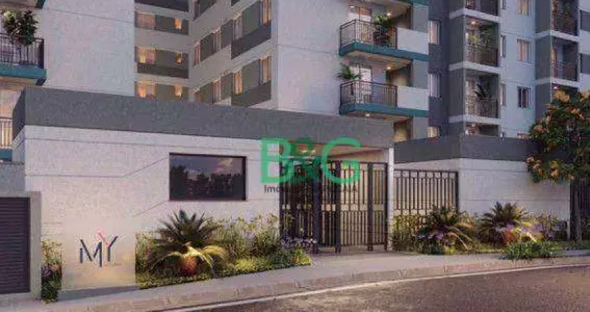 Apartamento com 2 dormitórios à venda, 37 m² por r$ 253.581,11 - jardim santa emília - são paulo/sp