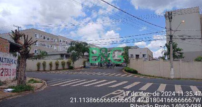 Apartamento com 2 dormitórios à venda, 43 m² por R$ 79.360,41 - Jardim Heitor Rigon - Ribeirão Preto/SP