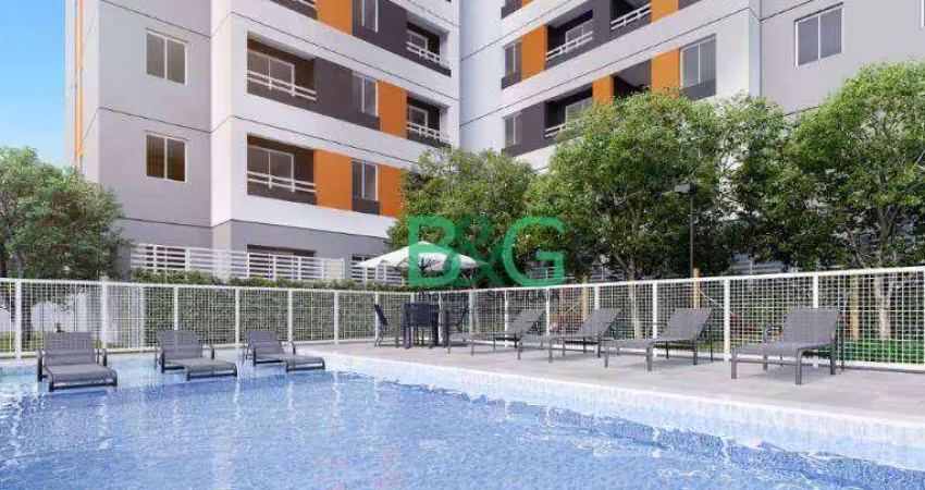 Apartamento com 2 dormitórios à venda, 35 m² por r$ 305.632,80 - lapa de baixo - são paulo/sp