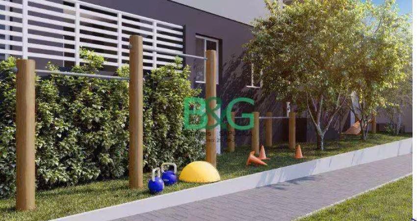 Apartamento garden com 2 dormitórios à venda, 44 m² por r$ 365.042,70 - lapa de baixo - são paulo/sp