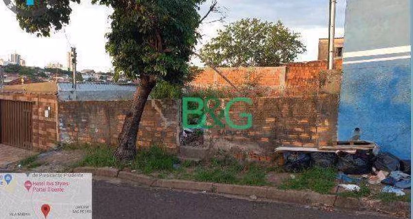 Terreno à venda, 125 m² por R$ 46.472,85 - Vila Brasil - Presidente Prudente/SP