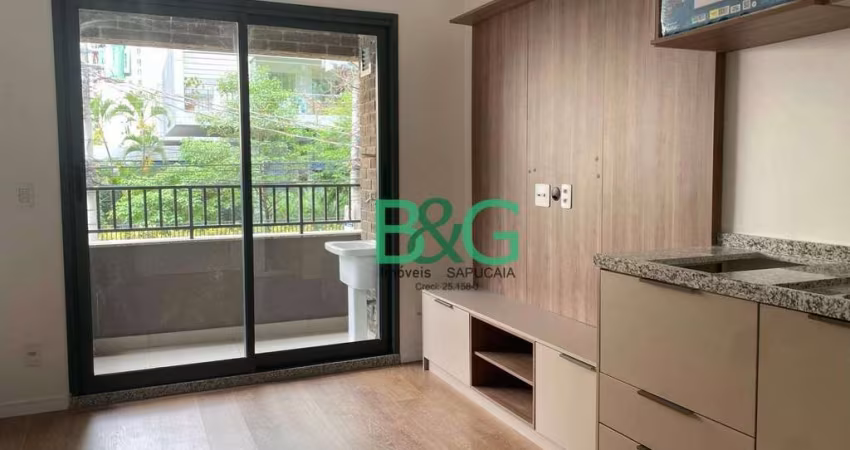 Apartamento com 1 dormitório para alugar, 30 m² por R$ 4.254/mês - Moema - São Paulo/SP