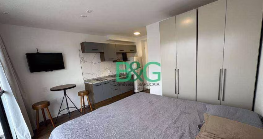 Studio com 1 dormitório, 26 m² - venda por R$ 395.000 ou aluguel por R$ 3.985/mês - Barra Funda - São Paulo/SP