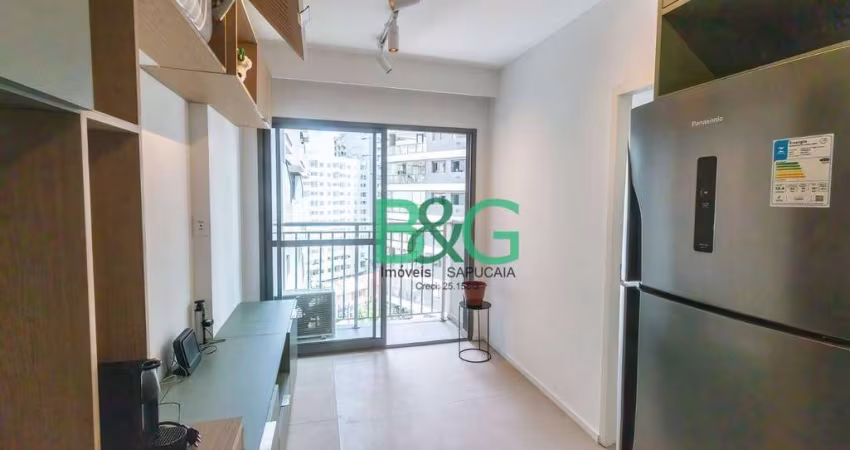 Apartamento com 1 dormitório para alugar, 27 m² por R$ 4.094/mês - Santo Amaro - São Paulo/SP
